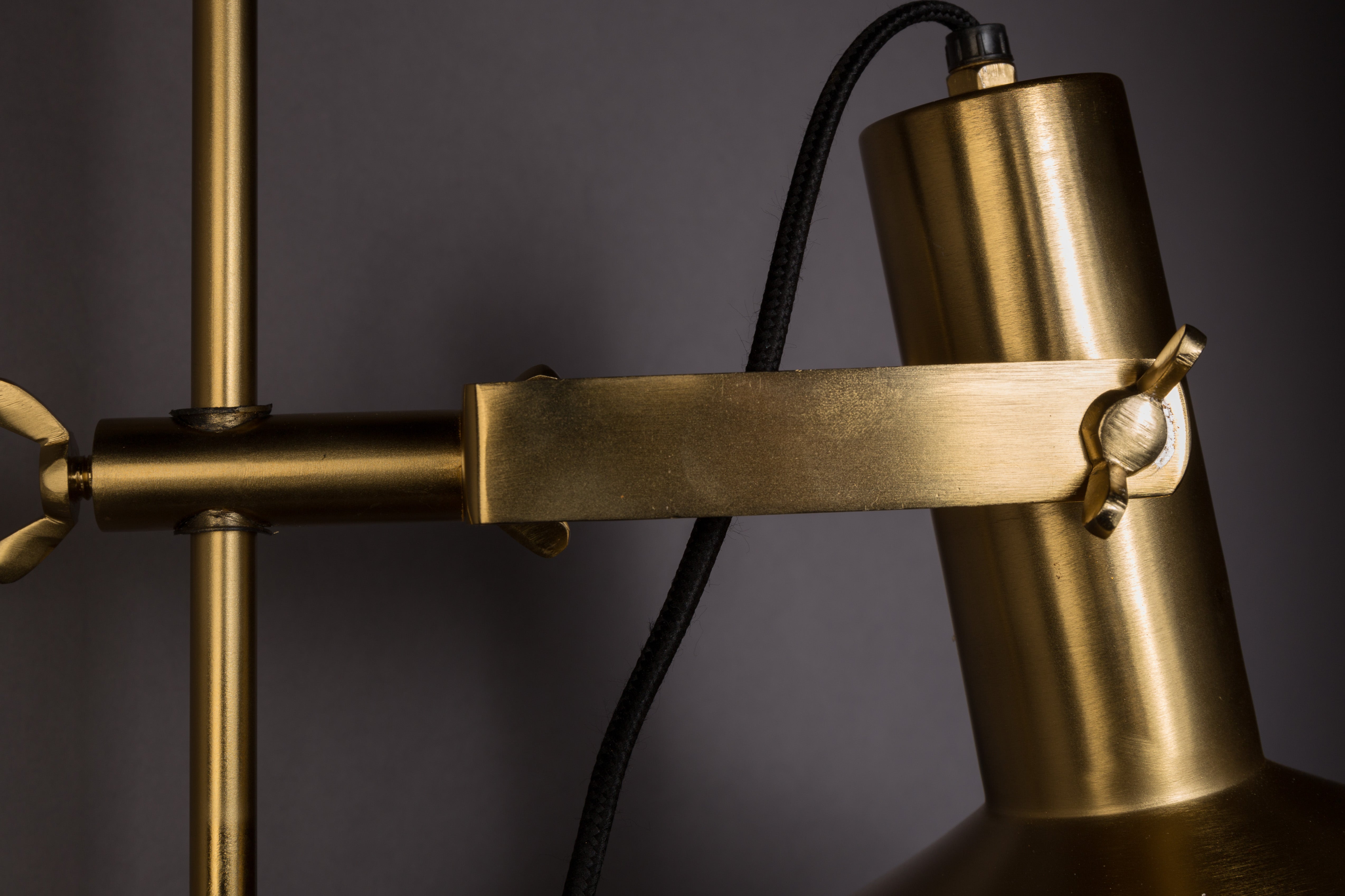 Dutchbone Karish Gold Adjustable Head Wall Light